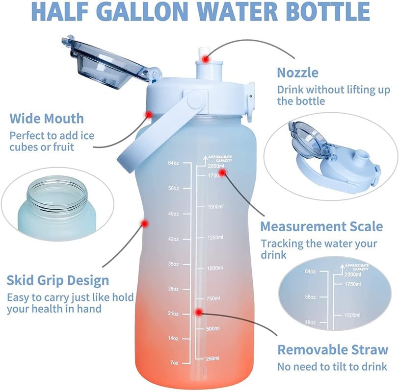 Timer Motivational Bottle 2 Liter