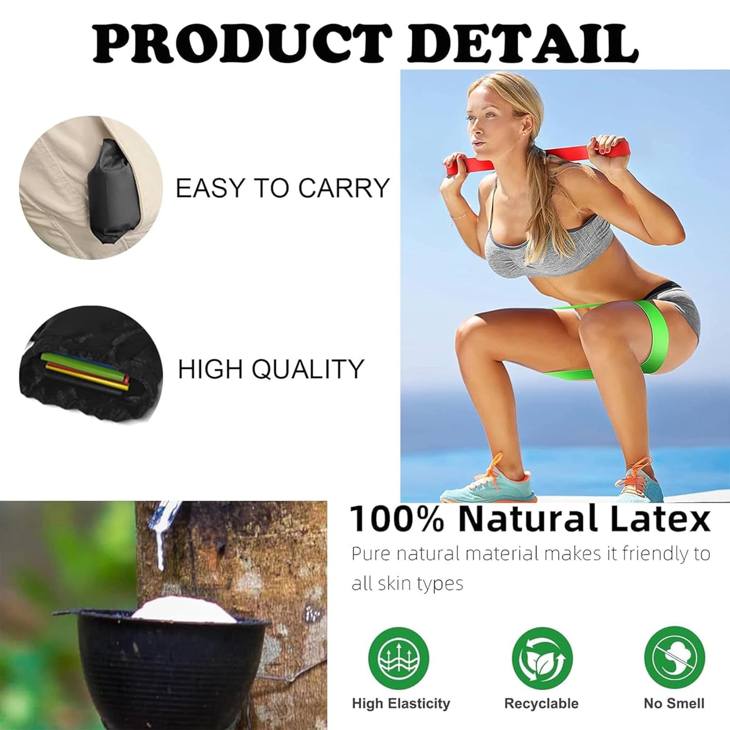 5 Pis Exercise Band