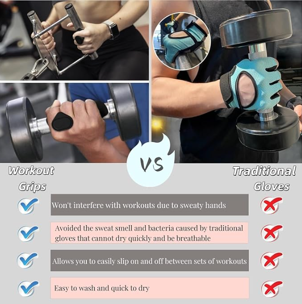 1 Pair Gym Hand Grip